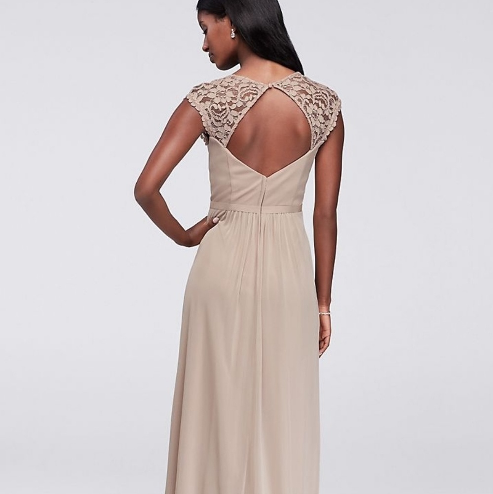 Burgundy bridesmaid's dress